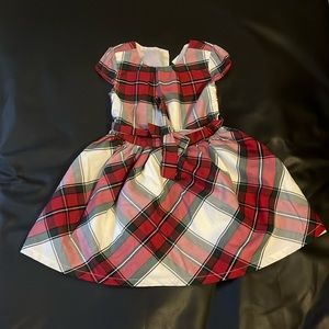 Plaid Holiday Dress, 4T